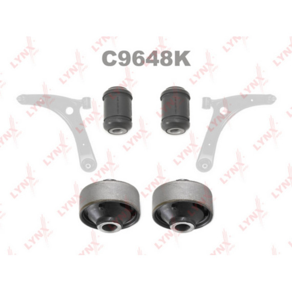 Комплект сайлентблоков / Рычагов / Перед. подв. MITSUBISHI ASX 1.6-1.8D 10> / Lancer 1.5-2.0D 08> /