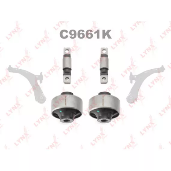 Комплект сайлентблоков / Рычагов / Перед. подв. NISSAN Qashqai(J10) 1.6-2.0D 07> / X-Trail(T31) 2.0-