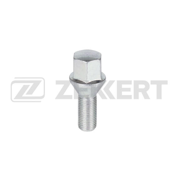 Болт колесный конус M12 x 1 25 длина резьбы 22 ключ 17 Цинк