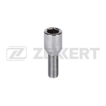 Болт колесный конус M12 x 1 5 длина резьбы 28 внутренний шестигранник Хром