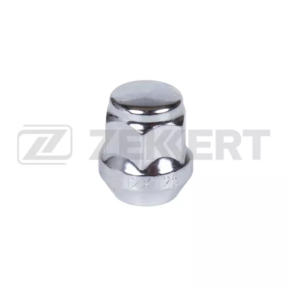 Гайка колесная конус M12 x 1 25 L=28 ключ 19 Хром