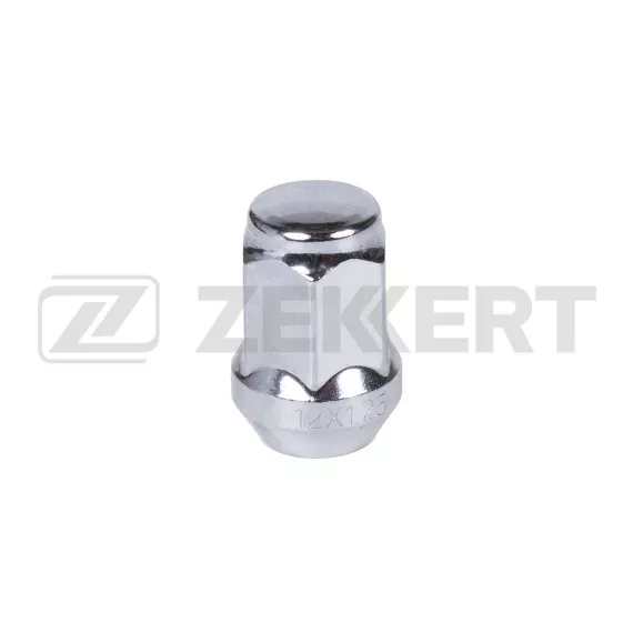 Гайка колесная конус M12 x 1 25 L=35 ключ 19 Хром
