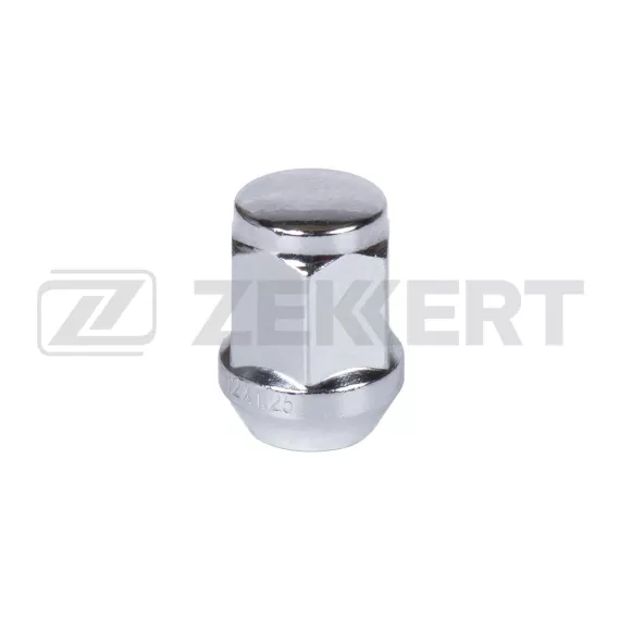 Гайка колесная конус M12 x 1 25 L=35 ключ 21 Хром