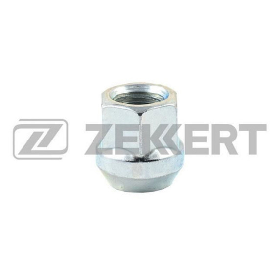 Гайка колесная конус M12 x 1 5 L=21 ключ 17 Цинк
