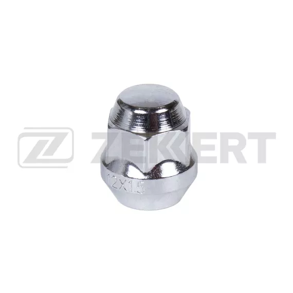 Гайка колесная конус M12 x 1 5 L=27 ключ 19 Хром