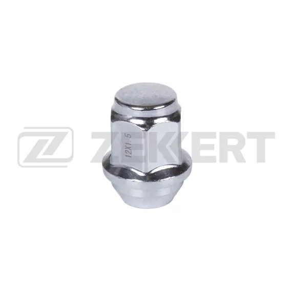 Гайка колесная конус M12 x 1 5 L=35 ключ 21 Хром