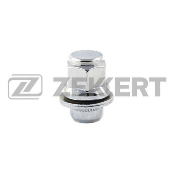 Гайка колесная с шайбой M12 x 1 25 L=37 ключ 21 Хром