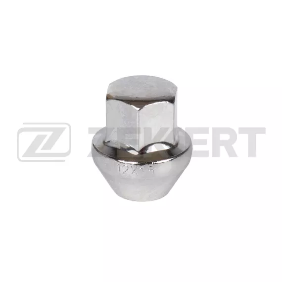 Гайка колесная конус M12 x 1 5 L=30 ключ 19 Никель