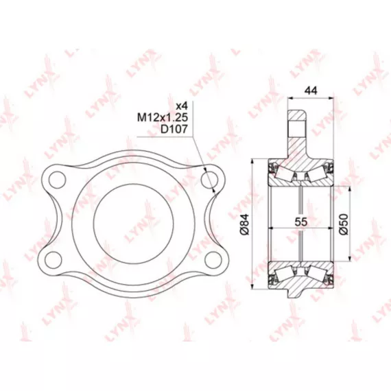 Подшипник ступицы задний INFINITI FX35/45(S50) 02> NISSAN Elgrand(E51) 2.5-3.5 02-10