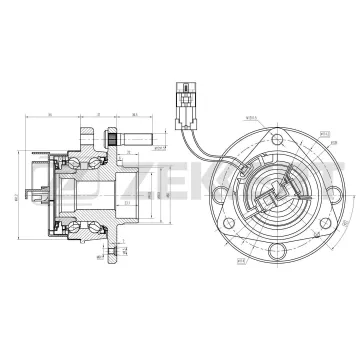 Ступица передняя (с ABS) Chery Fora (A21) 06-