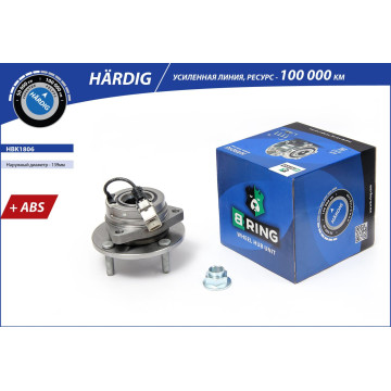 Ступица с подшип. в сборе DAEWOO Epica (06-) Evanda (06-) (перед.) [d=138.5 с ABS] (HBK1806) B-RING