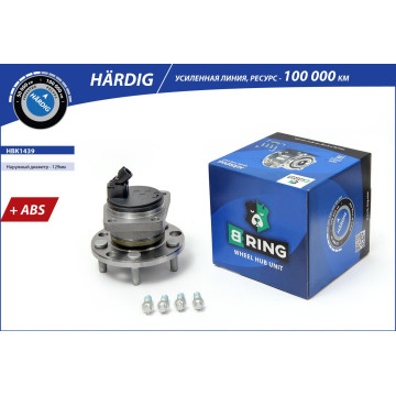 Ступица с подшип. в сборе FORD Mondeo III (00-) (задн.) [d=129 с ABS] (HBK1439) B-RING H?RDIG