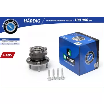 Ступица с подшип. в сборе VW Multivan (03-) (перед. задн.) [d=149 с ABS] (HBK1027) B-RING HARDIG