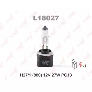 Лампа галогенная H27 12V 27W PG13 (880)