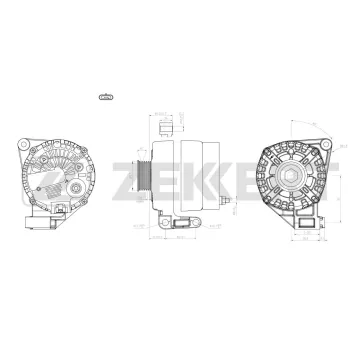 Генератор Chevrolet Captiva (C100 C140) 06- Opel Antara A 06-