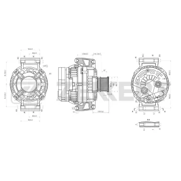 Генератор Mercedes-Benz C-class (W202 S202) 97- Vito (W638) 96- Sprinter (901 902 903 904 905