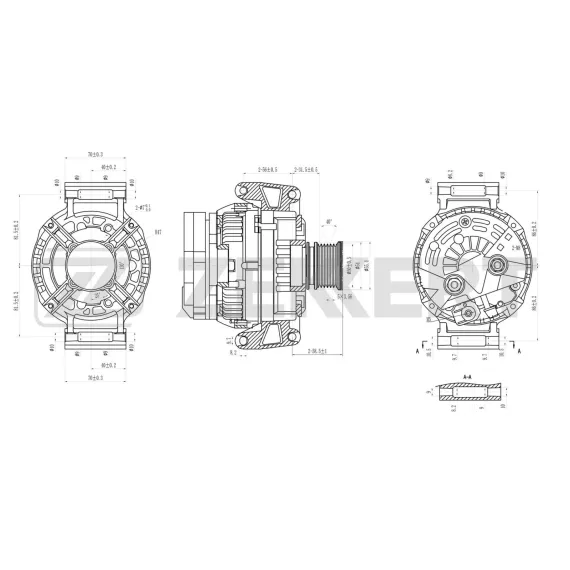 Генератор Mercedes-Benz C-class (W202 S202) 97- Vito (W638) 96- Sprinter (901 902 903 904 905