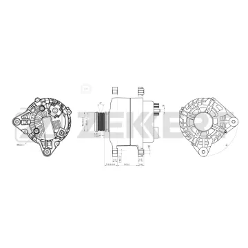 Генератор Nissan Qashqai (J10) 06- Renault Logan 08- Dacia Duster 10-