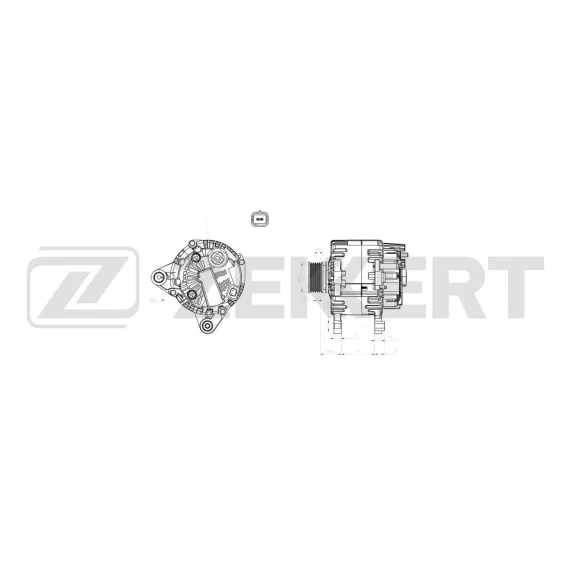 Генератор Renault Logan I II 05- Duster 10- Dokker 12- Sandero 09-