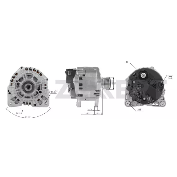 Генератор Renault Megane I-IV 02- Fluence 10- Scenic II III 03- Dacia Duster 10- Logan II 12-