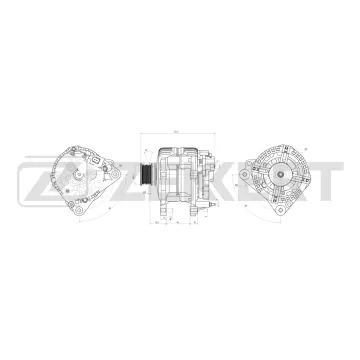 Генератор VW Polo III-V 99- Caddy II 00- Skoda Octavia (1U2) 99- Rapid (NH1) 12- Seat Leon 00-