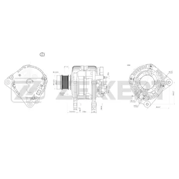 Генератор VW Polo V 09- Passat VI 05- Audi A3 II 03- A1 11- Skoda Octavia (1Z3 1Z5) 04- Rapid