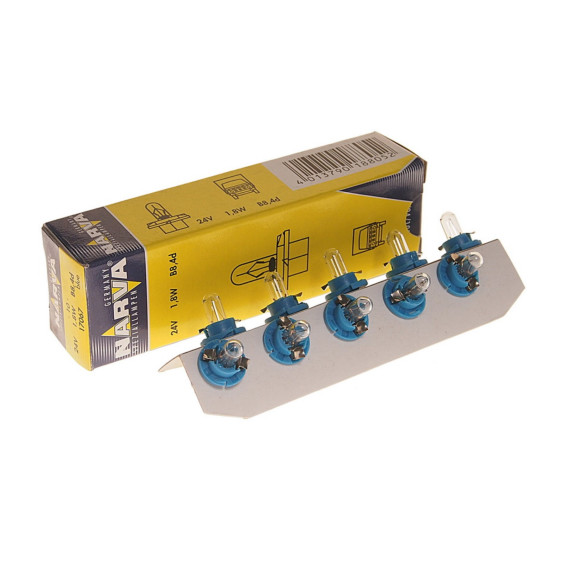Лампа BAX 24V 1.8W B8 4d blue NVA CP