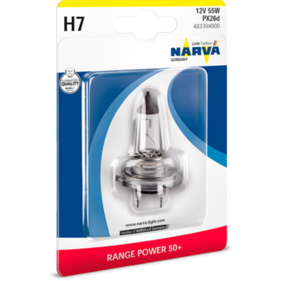 Лампа H7 RP 50 12V 55W PX26d NVA B1