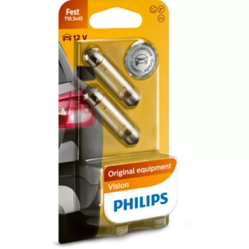 Лампа Philips 12V 10W SV8.5 T10 5x42