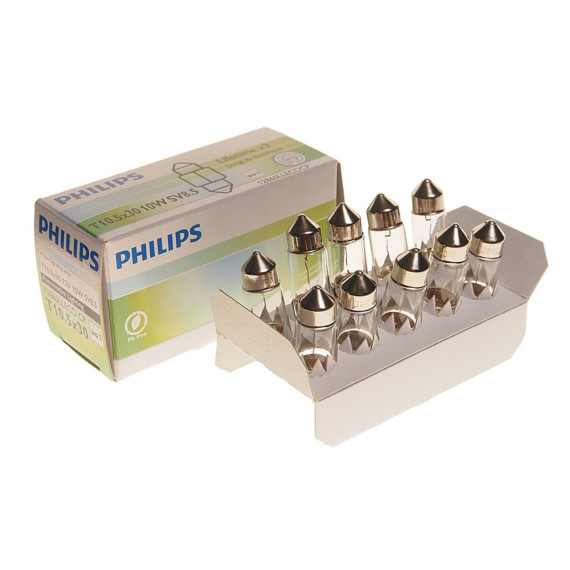 Лампа Philips Festoon T10 5X30 LLECO 10WSV8 5