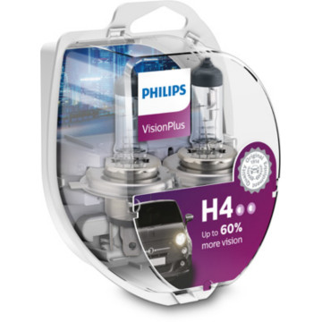 Лампа Philips H4 12V 60/55W P43t VISIONPLUS