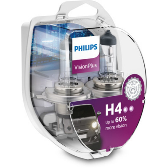 Лампа Philips H4 12V 60/55W P43t VISIONPLUS
