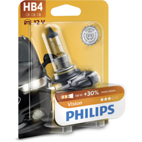 Лампа Philips HB4 +30% 12V 51W P22D PREMIUM