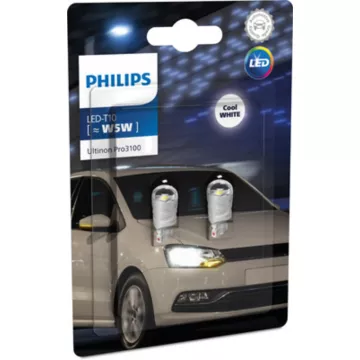 Лампа Philips LED W5W 11961 CU31 12V B2 9-30 Volt DC