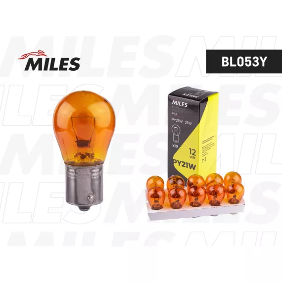 Лампа PY21W 12V 21W BAU15s YELLOW