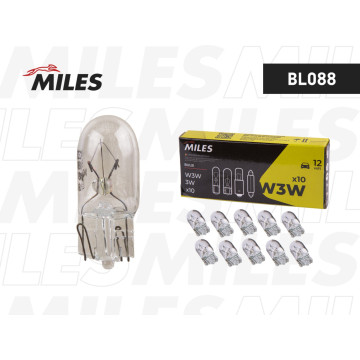 Лампа W3W 12V 3W W2 1x9 5d