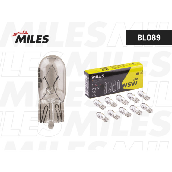 Лампа W5W 12V 5W W2 1x9 5d