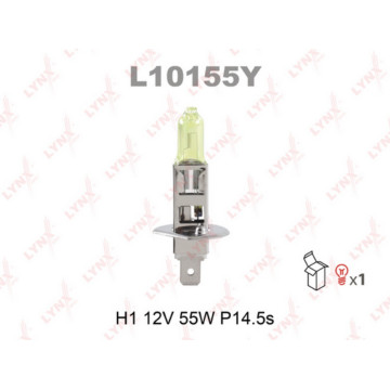 Лампа галогенная H1 12V 55W P14.5S YELLOW