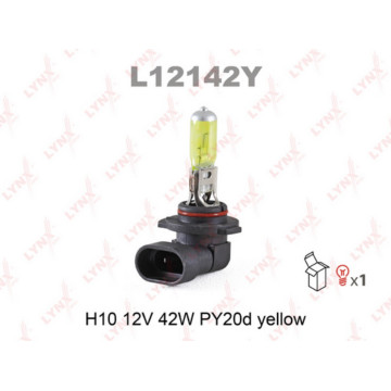 Лампа галогенная H10 12V 42W PY20D YELLOW