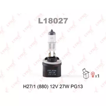 Лампа галогенная H27 12V 27W PG13 (880)