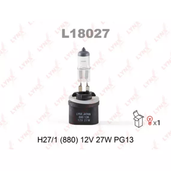 Лампа галогенная H27 12V 27W PG13 (880)