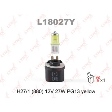 Лампа галогенная H27 12V 27W PG13 (880) YELLOW