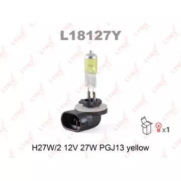 Лампа галогенная H27 12V 27W PGJ13 (881) YELLOW