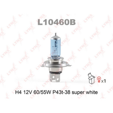 Лампа галогенная H4 12V 60/55W P43T-38 SUPER WHITE