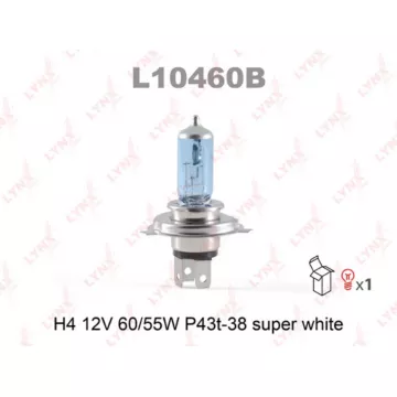Лампа галогенная H4 12V 60/55W P43T-38 SUPER WHITE