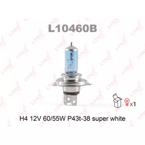 Лампа галогенная H4 12V 60/55W P43T-38 SUPER WHITE