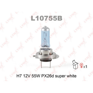 Лампа галогенная H7 12V 55W PX26D SUPER WHITE