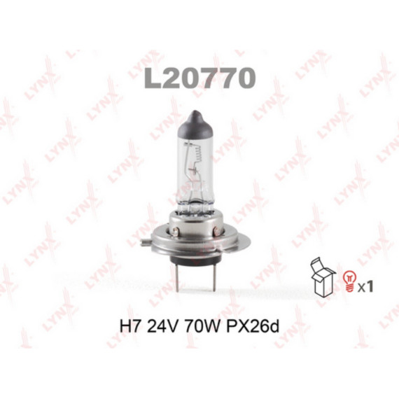 Лампа галогенная H7 24V 70W PX26D