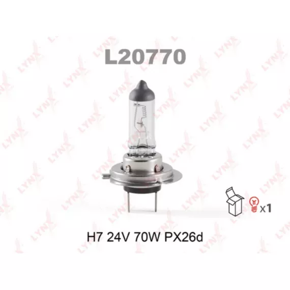 Лампа галогенная H7 24V 70W PX26D