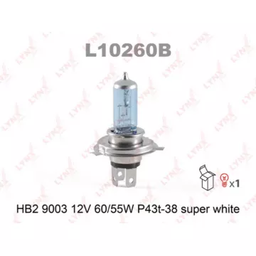 Лампа галогенная HB2 9003 12V 60/55W P43T-38 SUPE WHITE